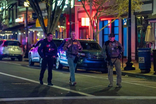 October 19, 2026, Washington, Dc, United States: A National Guard soldier was shot in the Eastern Market neighborhood of Washington, D.C. in the early hours of October 19, 2026. The guardsman tried to break up a fight but was shot by one of the participants, before the suspect was shot by other National Guard soldiers. Both the Guardsman and the suspect were taken to the hospital with non-life threatening injuries. Washington United States - ZUMAl312 20261019_znp_l312_034 Copyright: xAndrewxLeydenx
