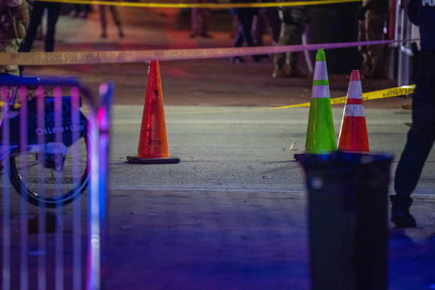 October 19, 2026, Washington, Dc, United States: A National Guard soldier was shot in the Eastern Market neighborhood of Washington, D.C. in the early hours of October 19, 2026. The guardsman tried to break up a fight but was shot by one of the participants, before the suspect was shot by other National Guard soldiers. Both the Guardsman and the suspect were taken to the hospital with non-life threatening injuries. Washington United States - ZUMAl312 20261019_znp_l312_042 Copyright: xAndrewxLeydenx