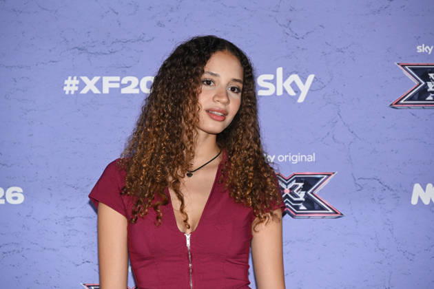 IPA89927859 - Milan, Italy: X Factor 2026 photocall featuring the 12 official contestants JAKE LA FURIA S TEAM In the photo: ALÌA (Martina Cerutti)  Copyright: xNickxZonnax xNickxZonnax IPA89927859