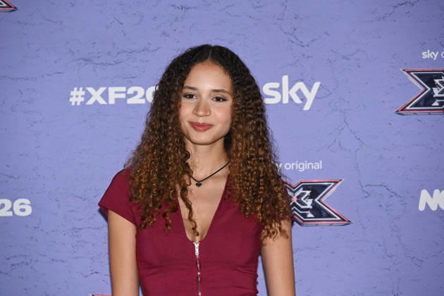 IPA89927862 - Milan, Italy: X Factor 2026 photocall featuring the 12 official contestants JAKE LA FURIA S TEAM In the photo: ALÌA (Martina Cerutti)  Copyright: xNickxZonnax xNickxZonnax IPA89927862
