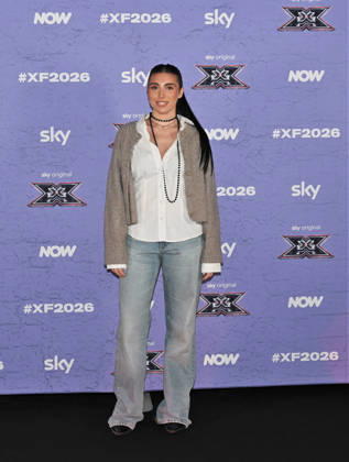 IPA89927867 - Milan, Italy: X Factor 2026 photocall featuring the 12 official contestants JAKE LA FURIA S TEAM In the photo: Veronica (Veronica Bruganelli)  Copyright: xNickxZonnax xNickxZonnax IPA89927867