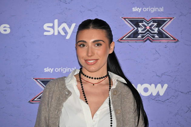 IPA89927874 - Milan, Italy: X Factor 2026 photocall featuring the 12 official contestants JAKE LA FURIA S TEAM In the photo: Veronica (Veronica Bruganelli)  Copyright: xNickxZonnax xNickxZonnax IPA89927874