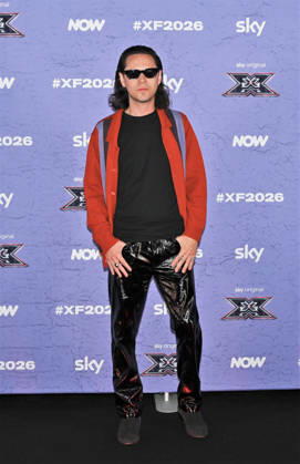 IPA89927898 - Milan, Italy: X Factor 2026 photocall featuring the 12 official contestants JAKE LA FURIA S TEAM In the photo: Alex Fontana (Alessandro Davide Fontana)  Copyright: xNickxZonnax xNickxZonnax IPA89927898