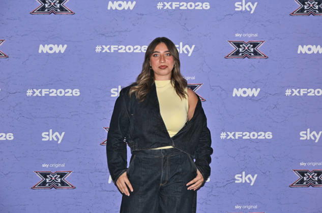 IPA89927964 - Milan, Italy: X Factor 2026 photocall featuring the 12 official contestants IRAMA S TEAM In the photo: Patrizia (Patrizia Napolano)  Copyright: xNickxZonnax xNickxZonnax IPA89927964