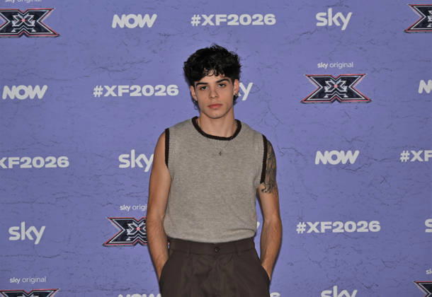IPA89928071 - Milan, Italy: X Factor 2026 photocall featuring the 12 official contestants PAOLA IEZZI S TEAM In the photo: Manul (Manuel Gargano)  Copyright: xNickxZonnax xNickxZonnax IPA89928071