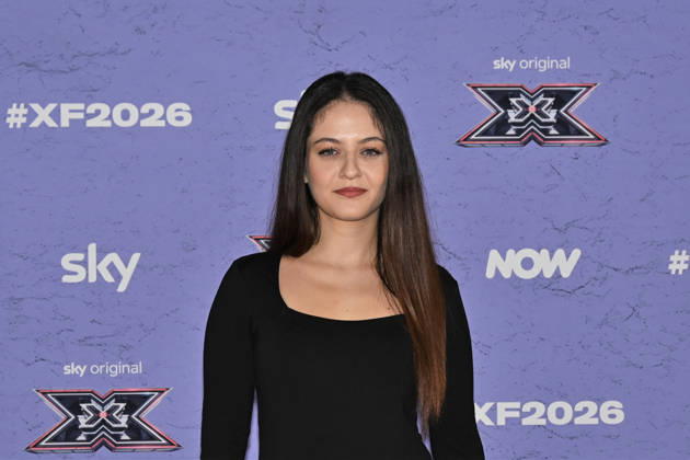 IPA89928110 - Milan, Italy: X Factor 2026 photocall featuring the 12 official contestants PAOLA IEZZI S TEAM In the photo: Camilla (Camilla Guerini)  Copyright: xNickxZonnax xNickxZonnax IPA89928110
