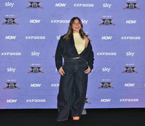 IPA89927959 - Milan, Italy: X Factor 2026 photocall featuring the 12 official contestants IRAMA S TEAM In the photo: Patrizia (Patrizia Napolano)  Copyright: xNickxZonnax xNickxZonnax IPA89927959
