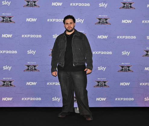 IPA89928042 - Milan, Italy: X Factor 2026 photocall featuring the 12 official contestants FRANCESCO GABBANI S TEAM In the photo: Giacomo Calò  Copyright: xNickxZonnax xNickxZonnax IPA89928042