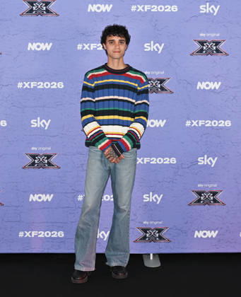 IPA89927926 - Milan, Italy: X Factor 2026 photocall featuring the 12 official contestants IRAMA S TEAM In the photo: Lenanie (Danny Anania)  Copyright: xNickxZonnax xNickxZonnax IPA89927926