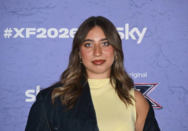 IPA89927975 - Milan, Italy: X Factor 2026 photocall featuring the 12 official contestants IRAMA S TEAM In the photo: Patrizia (Patrizia Napolano)  Copyright: xNickxZonnax xNickxZonnax IPA89927975