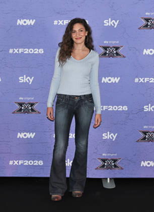 IPA89928035 - Milan, Italy: X Factor 2026 photocall featuring the 12 official contestants FRANCESCO GABBANI S TEAM In the photo: Alice Fregoso  Copyright: xNickxZonnax xNickxZonnax IPA89928035