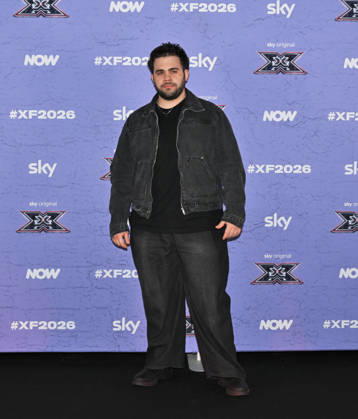 IPA89928038 - Milan, Italy: X Factor 2026 photocall featuring the 12 official contestants FRANCESCO GABBANI S TEAM In the photo: Giacomo Calò  Copyright: xNickxZonnax xNickxZonnax IPA89928038