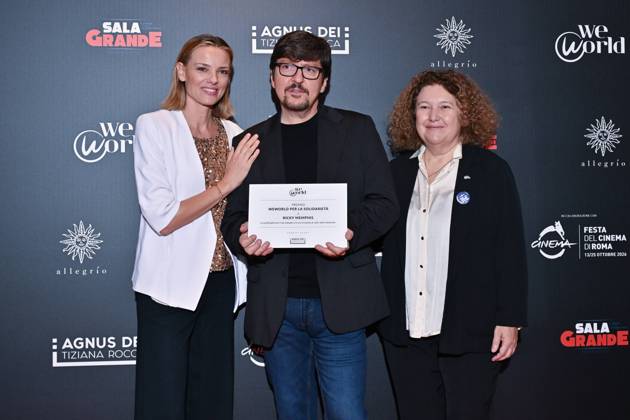 IPA89934715 - Rome: Allegrio Roma. Charity Event for WeWorld. Pictured: Christiane Filangeri, Ricky Memphis, Dina Taddia  Copyright: xMaurizioxD Avanzox xDxAvanzo Provvisionato Landix IPA89934715