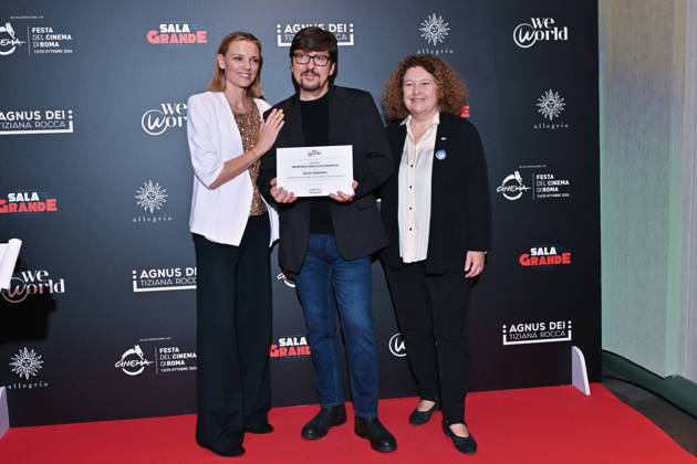 IPA89934716 - Rome: Allegrio Roma. Charity Event for WeWorld. Pictured: Christiane Filangeri, Ricky Memphis, Dina Taddia  Copyright: xMaurizioxD Avanzox xDxAvanzo Provvisionato Landix IPA89934716