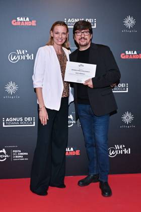 IPA89934718 - Rome: Allegrio Roma. Charity Event for WeWorld. Pictured: Christiane Filangeri, Ricky Memphis  Copyright: xMaurizioxD Avanzox xDxAvanzo Provvisionato Landix IPA89934718