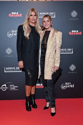 IPA89934748 - Rome: Allegrio Roma. Charity Event for WeWorld. Pictured: Tiziana Rocca, Elisabetta Pellini  Copyright: xMaurizioxD Avanzox xDxAvanzo Provvisionato Landix IPA89934748