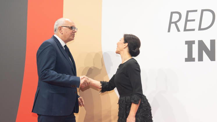 Andreas Bovenschulte, Bürgermeister Bremen mit Katherina Reiche, Bundesministerin für Wirtschaft und Energie;Invest in Germany Summit 2026 - Red Carpet for Investments - Event Location Kraftwerk Berlin, Berlin Berlin Deutschland Kraftwerk Event Location