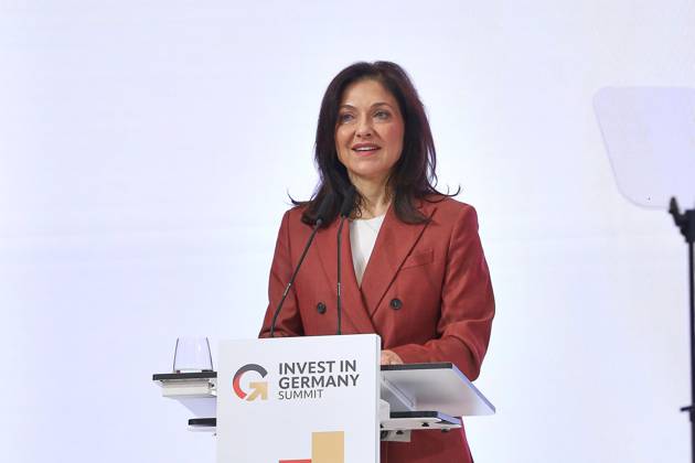 Berlin, Deutschland, 20.10.2026: ESMT: Invest in Germany Summit: Bundesministerin für Wirtschaft und Energie Katherina Reiche (CDU) hält eine Rede. Copyright: xdtsxNachrichtenagenturx dts_140021