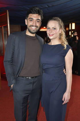 Milad Tabesch und Laura Wessbecher bei der Verleihung des European Future Award 2026 im Tipi am Kanzleramt. Berlin, 19.10.2026