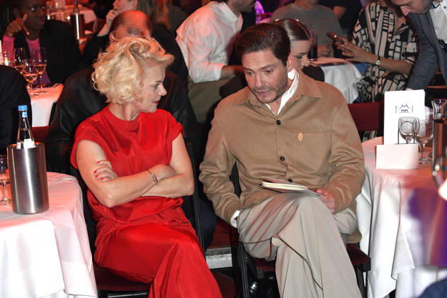 Anna Zeiter und Daniel Brühl bei der Verleihung des European Future Award 2026 im Tipi am Kanzleramt. Berlin, 19.10.2026