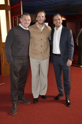 Klaas Heufer-Umlauf, Daniel Brühl und Philipp Lahm bei der Verleihung des European Future Award 2026 im Tipi am Kanzleramt. Berlin, 19.10.2026