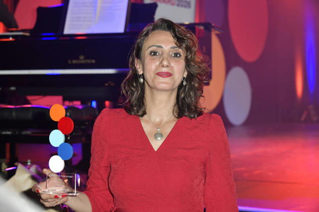 Meral Simsek bei der Verleihung des European Future Award 2026 im Tipi am Kanzleramt. Berlin, 19.10.2026