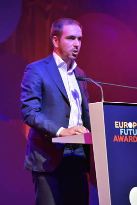 Philipp Lahm bei der Verleihung des European Future Award 2026 im Tipi am Kanzleramt. Berlin, 19.10.2026
