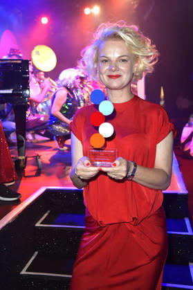 Anna Zeiter bei der Verleihung des European Future Award 2026 im Tipi am Kanzleramt. Berlin, 19.10.2026
