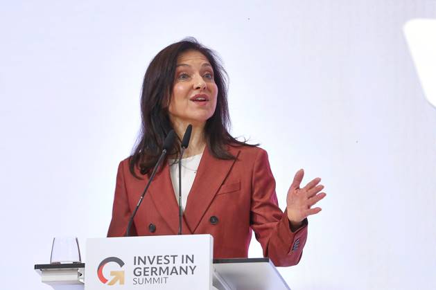 Berlin, Deutschland, 20.10.2026: ESMT: Invest in Germany Summit: Bundesministerin für Wirtschaft und Energie Katherina Reiche (CDU) hält eine Rede. Copyright: xdtsxNachrichtenagenturx dts_140023