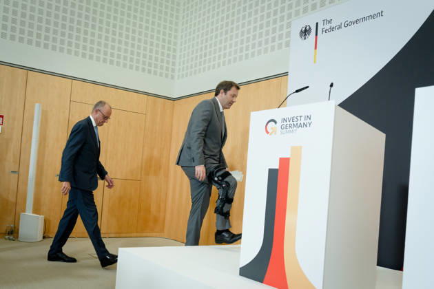Invest in Germany Summit, Berlin, ESMT Invest in Germany Summit, Berlin, ESMT, Friedrich Merz, Bundeskanzler Lars Klingbeil, Bundesfinanzminister Berlin Berlin GER