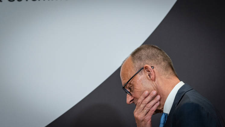Bundeskanzler Friedrich Merz bei seinem Abschlussstatement;Invest in Germany Summit 2026 in der ESMT - European School of Management and Technology Berlin, Berlin Berlin Deutschland ESMT Berlin