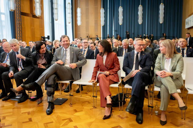 Invest in Germany Summit, Berlin, ESMT Invest in Germany Summit, Berlin, ESMT, Friedrich Merz, Bundeskanzler Katherina Reiche, Bundeswirtschaftsministerin Lars Klingbeil, Bundesfinanzminister Steffen Bilger, Bundesverkehrsminister Dorothee Bär, Bundesforschungsministerin Verena Hubertz, Bundesbauministerin Karsten Wildberger, Bundesdigitalminister Martin Blessing, Sonderbeauftragter für Investitionen Berlin Berlin GER