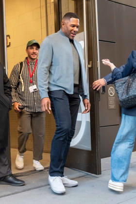 Michael Strahan Seen at ABC Studios NEW YORK, NY - OCTOBER 20: Michael Strahan seen at ABC Studios on October 20, 2026 in New York City. Credit: Camara Porter AdMedia EDITORIAL USE ONLY  Copyright: xx CamaraxPorterx admphotosthree020948