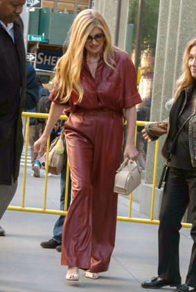 Connie Britton Seen at ABC Studios NEW YORK, NY - OCTOBER 20: Connie Britton seen at ABC Studios on October 20, 2026 in New York City. Credit: Camara Porter AdMedia EDITORIAL USE ONLY  Copyright: xx CamaraxPorterx admphotosthree020956