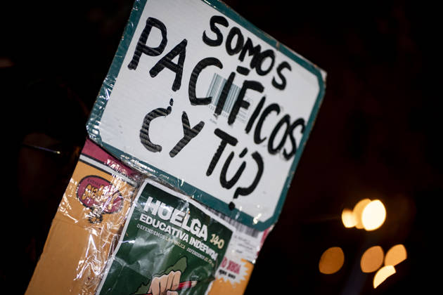 Protest Against Violence During the Education Strike Demonstrations in Madrid Hundreds of people gathered to protest the violence perpetrated against education protesters during the education strike demonstrations in Madrid on October 20, 2026, in Madrid, Spain. The demonstration follows incidents yesterday caused by the police after they charged at peaceful protesters outside an event attended by the president of the Autonomous Community. OCTOBER 20, 2026 A Pé Madrid Madrid, Spain  Copyright: xA.xPÃ rezxMecax 7858214