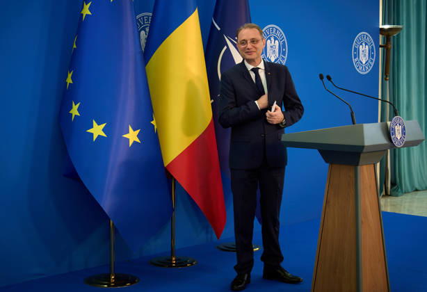 Romanian PM Luca Niculescu Press Conference Bucharest, Romania. 20th Oct, 2026: Luca Niculescu, Prime Minister of Romania, holds a press conference following the government meeting at Victoria Palace, the Romanian Government headquarters. Bucharest Romania Copyright: xLucianxAlecux