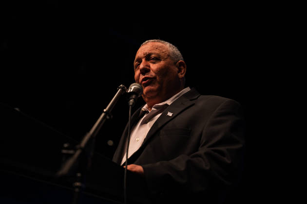 October 20, 2026, Be er Sheva, New York, Israel: GADI EISENKOT the leading candidate to replace PM Benjamin Netanyahu in the upcoming Israeli elections, speaks at a campaign rally of his party Yashar in Be™er Sheva. Be er Sheva Israel - ZUMAg280 20261020_znp_g280_014 Copyright: xYoavxGinsburgx