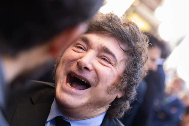 October 21, 2026, Madrid, Madrid, SPAIN: During his visit to Madrid, Argentine President Javier Milei lashes out at a journalist, saying: I cannot respect your brain. Madrid SPAIN - ZUMAl221 20261021_zip_l221_002 Copyright: xIgnacioxLopezxIsasmendix