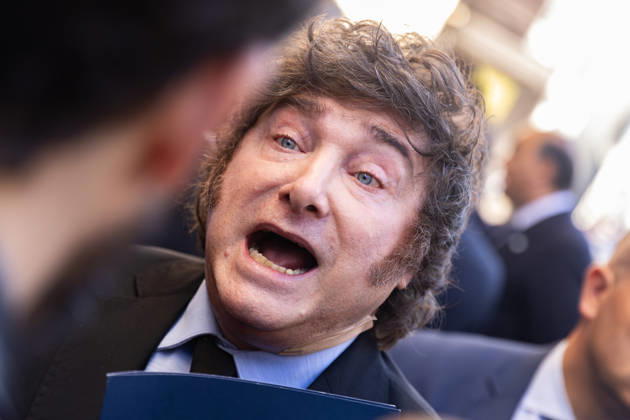 October 21, 2026, Madrid, Madrid, SPAIN: During his visit to Madrid, Argentine President Javier Milei lashes out at a journalist, saying: I cannot respect your brain. Madrid SPAIN - ZUMAl221 20261021_zip_l221_008 Copyright: xIgnacioxLopezxIsasmendix