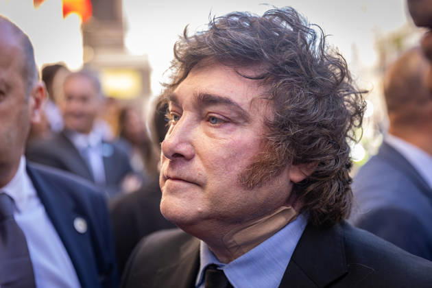October 21, 2026, Madrid, Madrid, SPAIN: During his visit to Madrid, Argentine President Javier Milei lashes out at a journalist, saying: I cannot respect your brain. Madrid SPAIN - ZUMAl221 20261021_zip_l221_014 Copyright: xIgnacioxLopezxIsasmendix