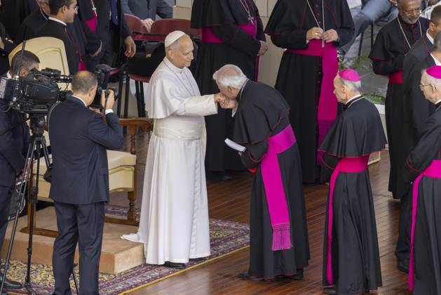 IPA89988253 - Italy, Rome, Vatican City, October 21, 2026: Pope Leo XIV during his weekly general audience in St. Peter s Square at the Vatican. Photo: Copyright Claudio Asquini Catholipressphoto  Copyright: xx xClaudioxAsquini xCatholicpressphx IPA89988253
