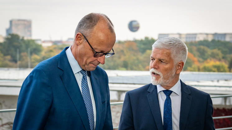 Bundeskanzler Friedrich Merz empfängt den Präsidenten der Tschechischen Republik, Petr Pavel, im Bundeskanzleramt;Tschechischer Präsident im Bundeskanzleramt, Berlin, Deutschland, Berlin Berlin Deutschland Bundeskanzleramt