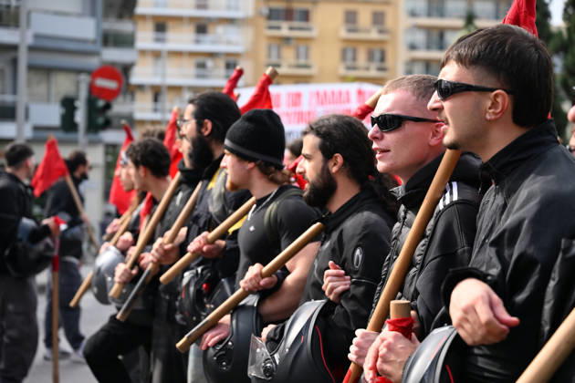 October 21, 2026, Thessaloniki, Greece: Students protest in Greece, calling for better education and government action to ease the burden of rising living costs. Thessaloniki Greece - ZUMAp191 20261021_zap_p191_028 Copyright: xGiannisxPapanikosx