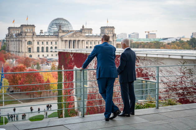 Bundeskanzler Friedrich Merz empfängt den Präsidenten der Tschechischen Republik, Petr Pavel, im Bundeskanzleramt;Tschechischer Präsident im Bundeskanzleramt, Berlin, Deutschland, Berlin Berlin Deutschland Bundeskanzleramt