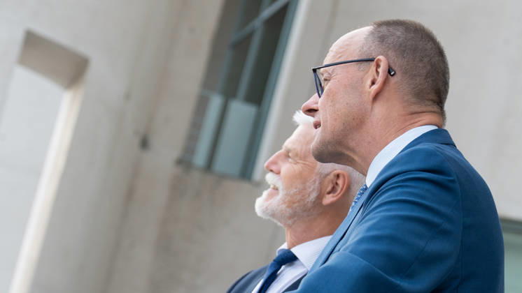 Bundeskanzler Friedrich Merz empfängt den Präsidenten der Tschechischen Republik, Petr Pavel, im Bundeskanzleramt;Tschechischer Präsident im Bundeskanzleramt, Berlin, Deutschland, Berlin Berlin Deutschland Bundeskanzleramt