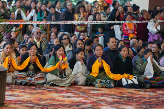 October 21, 2026, Dharamshala, Himachal Pradesh, India: Exiled Tibetans during a Long Life Prayer offered to Tibetan Spiritual leader the Dalai Lama by TIPA, Norbulingka Institute and Nepal Tibetan Lhamo Association at Tsuglakhang Temple, Mcleodganj, Dharamshala on Wednesday. Dharamshala India  - ZUMAb235 20261021_zip_b235_006 Copyright: xShaileshxBhatnagarx