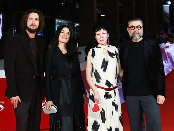 IPA90001054 - Rome, 2026 Film Festival Evening 9 Red carpet for the film UÄ¼a (Ulya) Pictured: KÄrlis Arnolds Avots, Stefania Rifiordi, Ieva JurjÄne, and Viesturs KairiÅ¡s in attendance  Copyright: xMarcoxProvvisionatox xPoolxRomaxFilmxFestx2026x IPA90001054