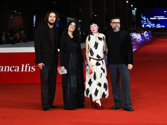 IPA90001050 - Rome, 2026 Film Festival Evening 9 Red carpet for the film UÄ¼a (Ulya) Pictured: KÄrlis Arnolds Avots, Stefania Rifiordi, Ieva JurjÄne, and Viesturs KairiÅ¡s in attendance  Copyright: xMarcoxProvvisionatox xPoolxRomaxFilmxFestx2026x IPA90001050
