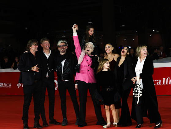 IPA90002198 - Rome, 2026 Film Festival Evening 9 Red carpet for the film Non Importa Dove Pictured: Francesco Fei, Morgan, Consuelo Moschella, Alessandra Cataldo  Copyright: xMarcoxProvvisionatox xPoolxRomaxFilmxFestx2026x IPA90002198