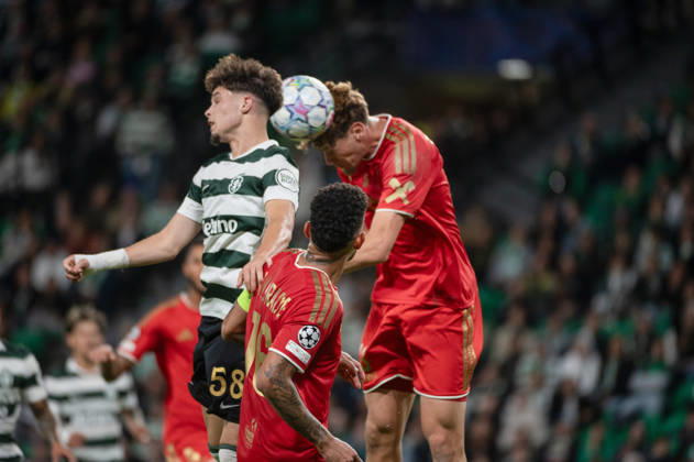 October 21, 2026, Lisbon, Lisbon, Portugal: Sporting CP midfielder FLAVIO GONCALVES challenges for a header against a LASK player during their UEFA Champions League league phase matchday three fixture at Estadio Jose Alvalade in Lisbon, Portugal, on October 21, 2026. Lisbon Portugal - ZUMAr238 20261021_zip_r238_044 Copyright: xRicardoxRochax